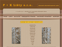 Tablet Screenshot of pklisty.cz